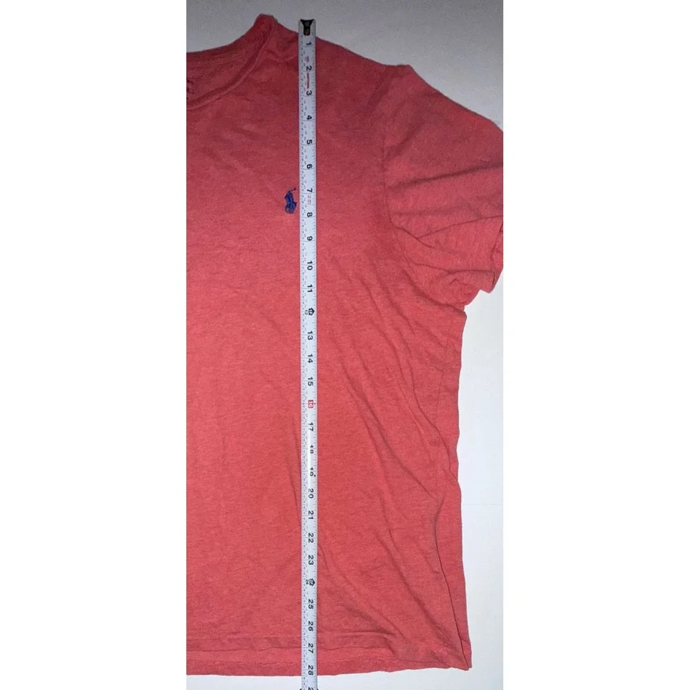 Polo Ralph Lauren Mens XL T-Shirt Heather Red Regular Fit Preppy Classic Logo